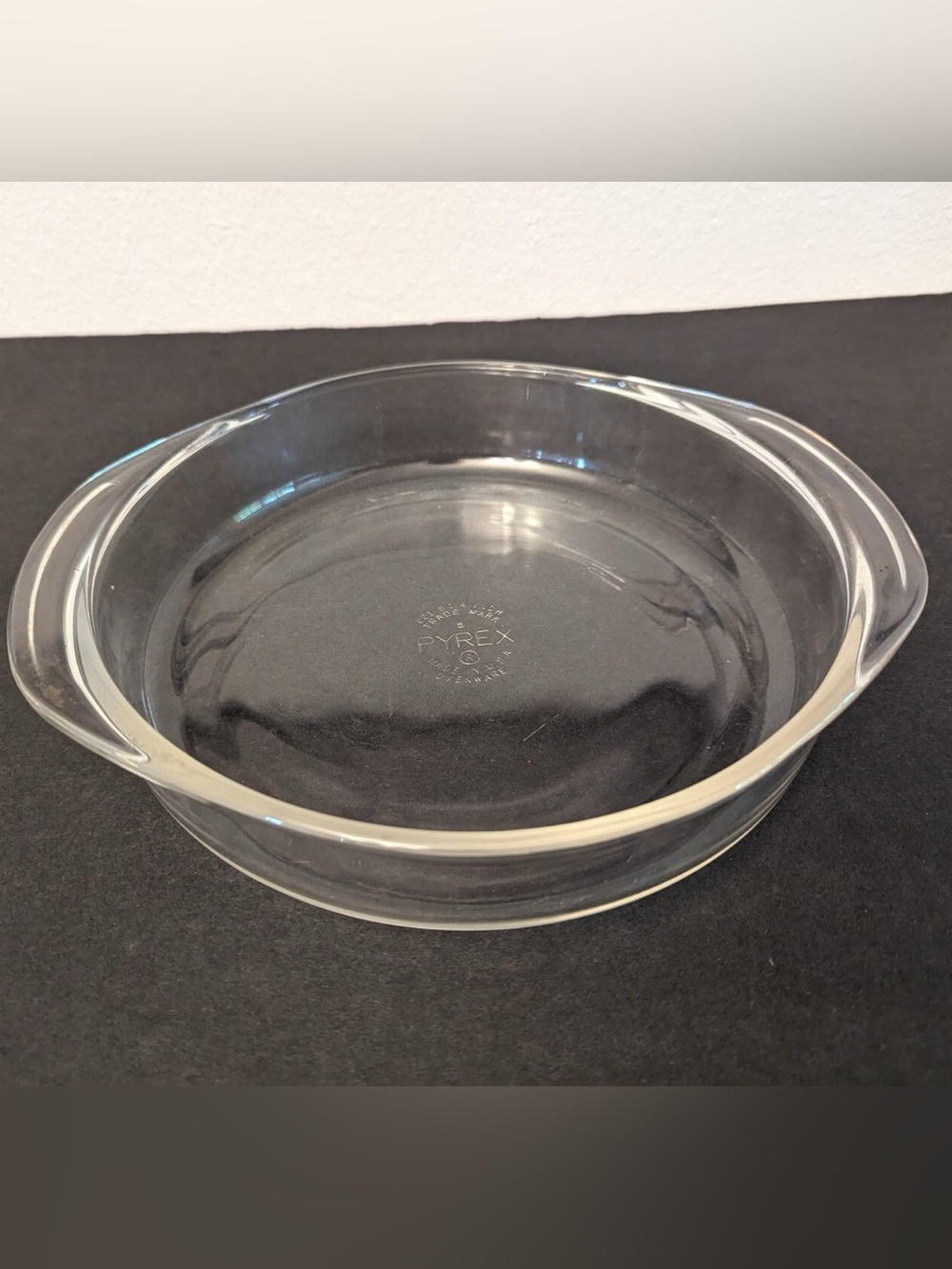 Vintage PYREX 221 Clear Glass Deep Casserole Cake Baking Dish 8.25” USA